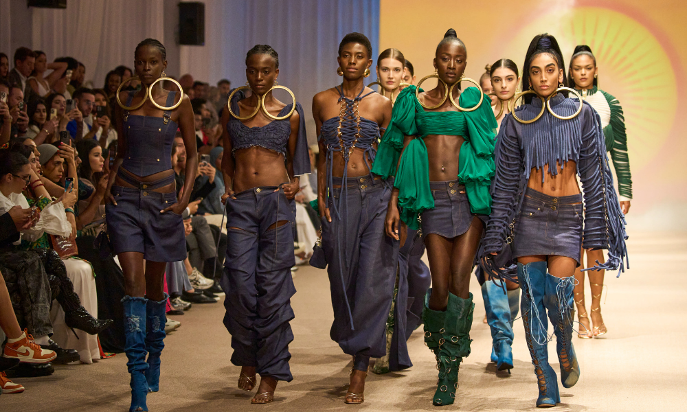 Indian Fusions and a Pinch of Sunset Added by Slimi Studio to Their Collection at Dubai Fashion Week