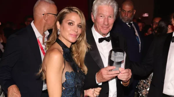 Richard Gere and Alejandra Silva amfAR Gala